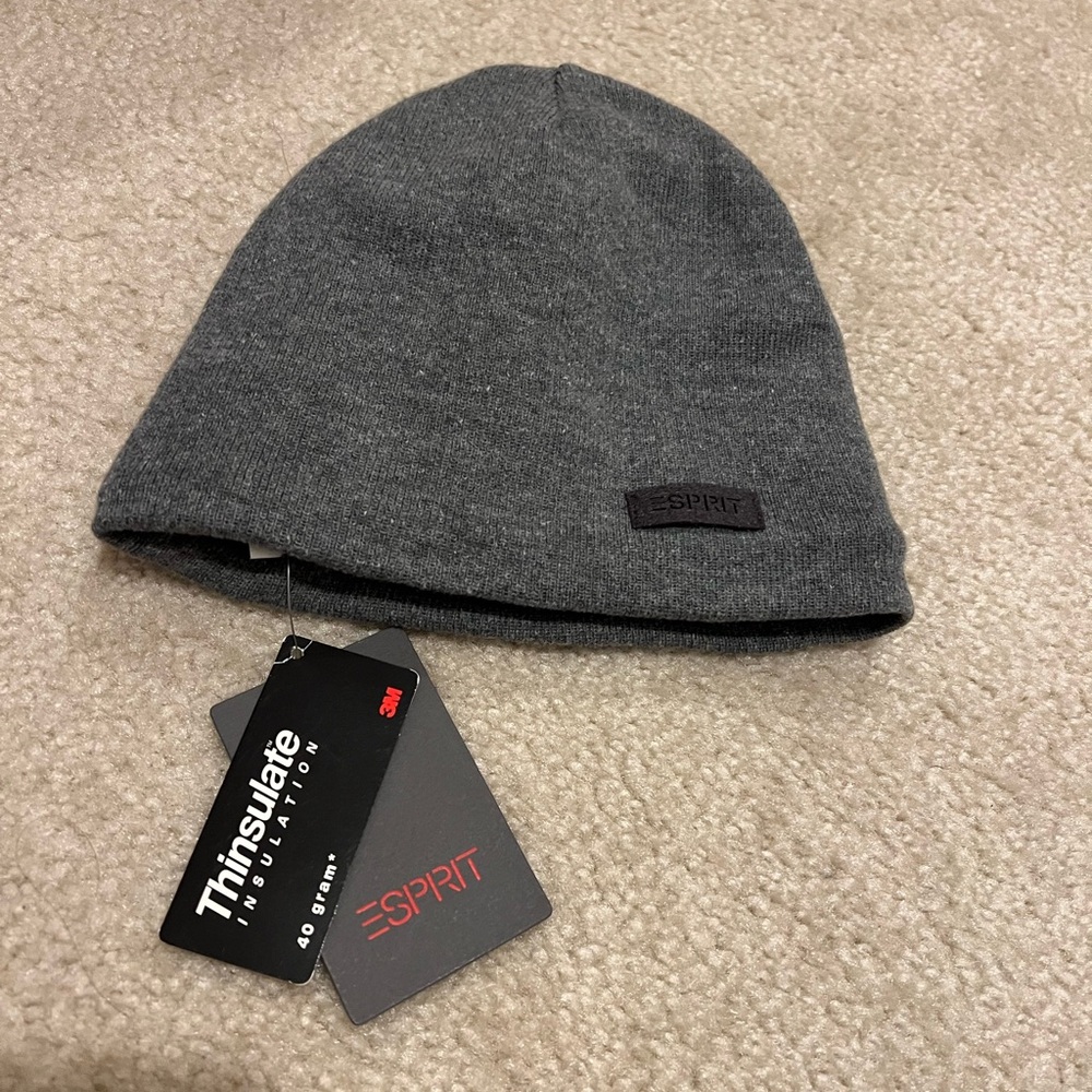 Esprit Charcoal Knit Hat